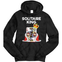 Solitaire Gifts Funny King Card Game Spider Solitaire Tie Dye Hoodie