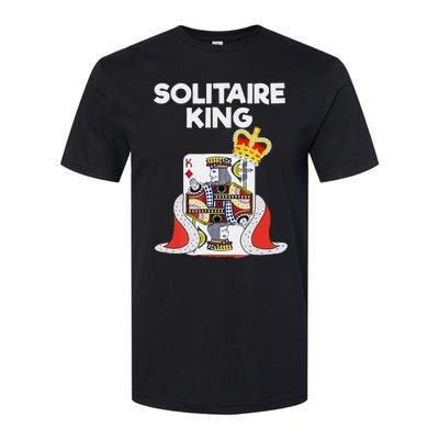 Solitaire Gifts Funny King Card Game Spider Solitaire Softstyle CVC T-Shirt