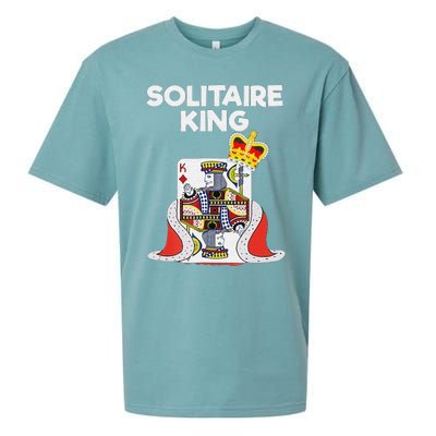 Solitaire Gifts Funny King Card Game Spider Solitaire Sueded Cloud Jersey T-Shirt