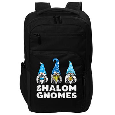 Shalom Gnomes Funny Jew Hanukkah Pajamas Chanukah Pjs Impact Tech Backpack