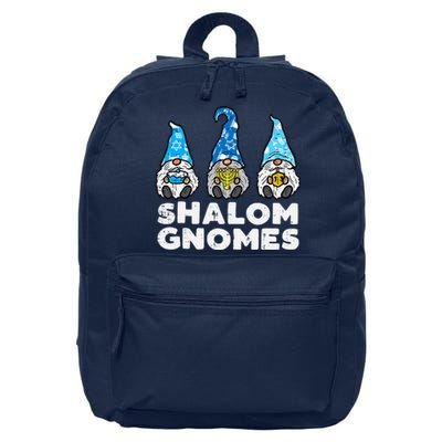 Shalom Gnomes Funny Jew Hanukkah Pajamas Chanukah Pjs 16 in Basic Backpack