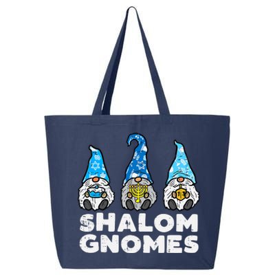 Shalom Gnomes Funny Jew Hanukkah Pajamas Chanukah Pjs 25L Jumbo Tote