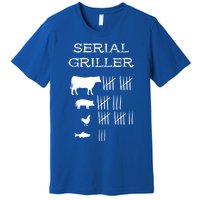 Serial Griller Fathers Day Funny Grilling Grill Bbq Master Gift Premium T-Shirt