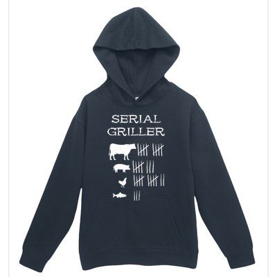 Serial Griller Fathers Day Funny Grilling Grill Bbq Master Gift Urban Pullover Hoodie