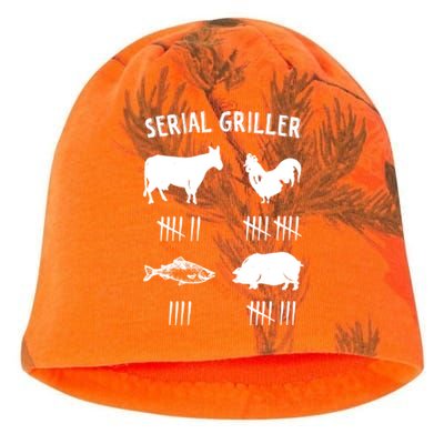 Serial Griller Fathers Day Funny Grilling Grill Bbq Master Cool Gift Kati - Camo Knit Beanie