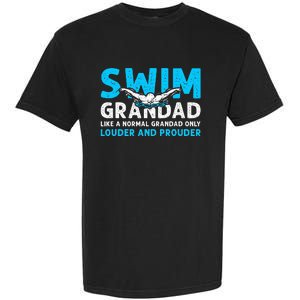 Swim Grandad Funny Swimming Grandad Of A Swimmer Grandad Garment-Dyed Heavyweight T-Shirt