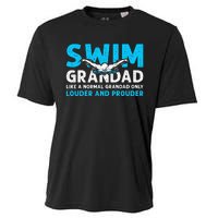 Swim Grandad Funny Swimming Grandad Of A Swimmer Grandad Cooling Performance Crew T-Shirt