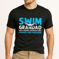 Swim Grandad Funny Swimming Grandad Of A Swimmer Grandad Cooling Performance Crew T-Shirt
