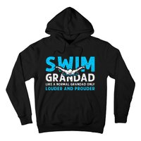 Swim Grandad Funny Swimming Grandad Of A Swimmer Grandad Hoodie