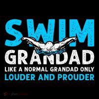 Swim Grandad Funny Swimming Grandad Of A Swimmer Grandad Impact Tech Backpack
