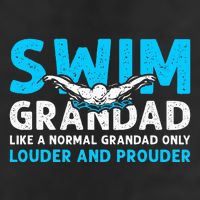 Swim Grandad Funny Swimming Grandad Of A Swimmer Grandad Adult Drive Performance Visor
