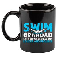 Swim Grandad Funny Swimming Grandad Of A Swimmer Grandad 11oz C Handle Ceramic Mug