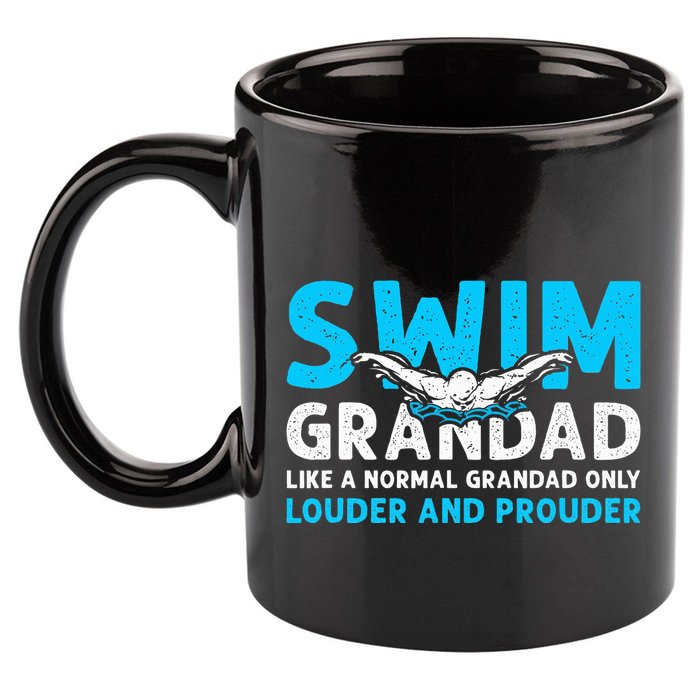 Swim Grandad Funny Swimming Grandad Of A Swimmer Grandad 11oz C Handle Ceramic Mug