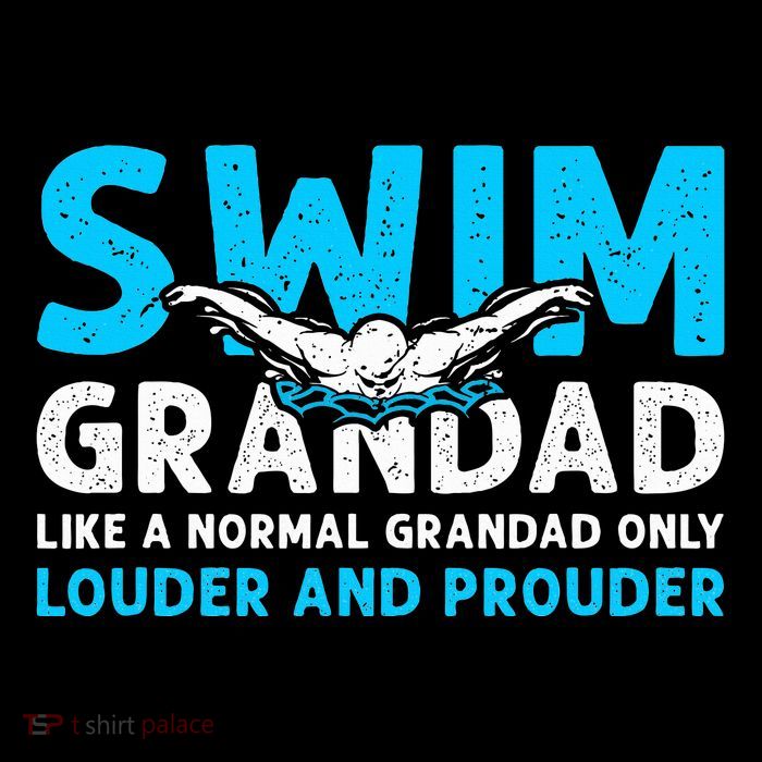 Swim Grandad Funny Swimming Grandad Of A Swimmer Grandad Flatbill Hat