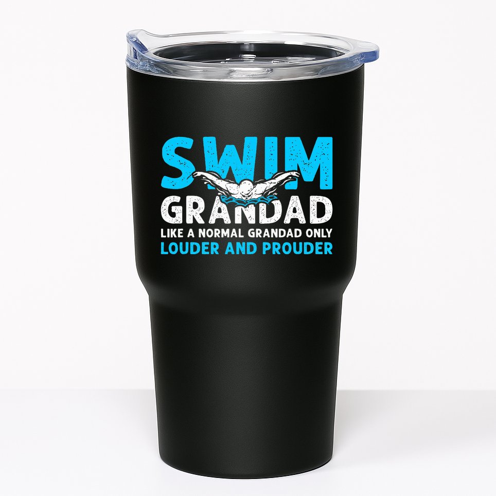 Swim Grandad Funny Swimming Grandad Of A Swimmer Grandad Tumbler