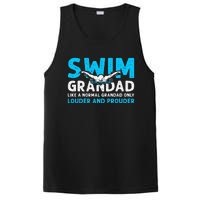 Swim Grandad Funny Swimming Grandad Of A Swimmer Grandad PosiCharge Competitor Tank