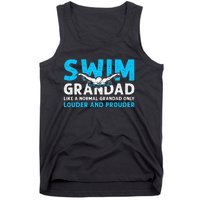 Swim Grandad Funny Swimming Grandad Of A Swimmer Grandad Tank Top