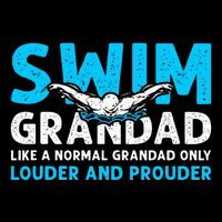 Swim Grandad Funny Swimming Grandad Of A Swimmer Grandad Wool Snapback Cap