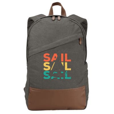 Sailing Gift For Sailors & Skippers Cotton Canvas Backpack