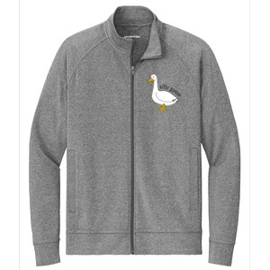 Silly Goose Funny Goose Meme Cute Goose Trendy Clothing Stretch Full-Zip Cadet Jacket