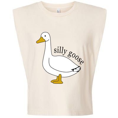 Silly Goose Funny Goose Meme Cute Goose Trendy Clothing Garment-Dyed Women's Muscle Tee