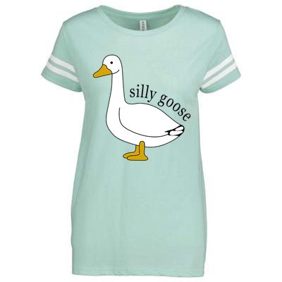 Silly Goose Funny Goose Meme Cute Goose Trendy Clothing Enza Ladies Jersey Football T-Shirt