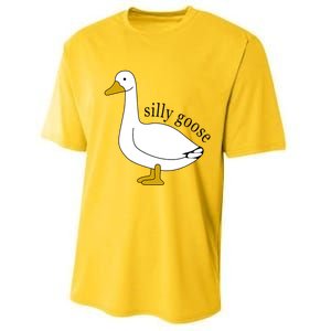 Silly Goose Funny Goose Meme Cute Goose Trendy Clothing Performance Sprint T-Shirt