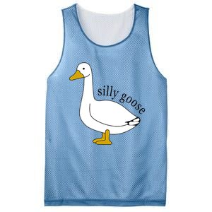 Silly Goose Funny Goose Meme Cute Goose Trendy Clothing Mesh Reversible Basketball Jersey Tank