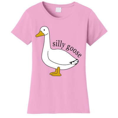 Silly Goose Funny Goose Meme Cute Goose Trendy Clothing Women's T-Shirt