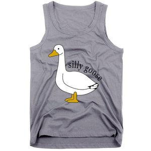 Silly Goose Funny Goose Meme Cute Goose Trendy Clothing Tank Top