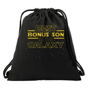 Stepson Gift For Bonus Son Best Bonus Son In Galaxy Drawstring Bag