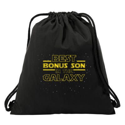 Stepson Gift For Bonus Son Best Bonus Son In Galaxy Drawstring Bag