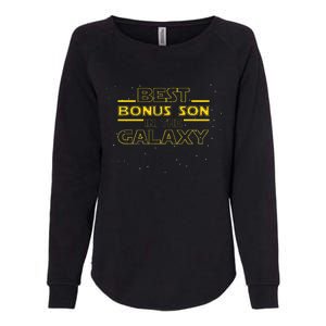 Stepson Gift For Bonus Son Best Bonus Son In Galaxy Womens California Wash Sweatshirt