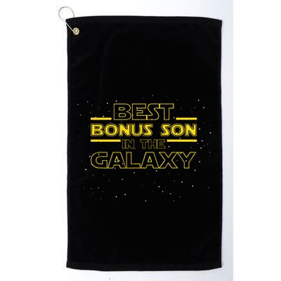 Stepson Gift For Bonus Son Best Bonus Son In Galaxy Golf Towel
