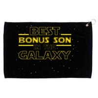 Stepson Gift For Bonus Son Best Bonus Son In Galaxy Grommeted Golf Towel