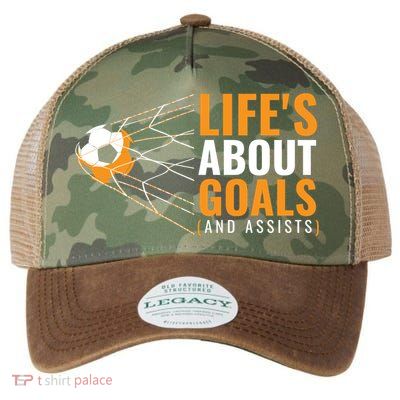 Soccer Gift For Boys 'Life's About Goals' Boys Soccer Gift Legacy Tie Dye Trucker Hat