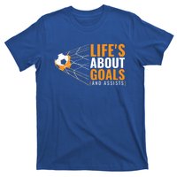 Soccer Gift For Boys 'Life's About Goals' Boys Soccer Gift T-Shirt