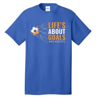 Soccer Gift For Boys 'Life's About Goals' Boys Soccer Gift Tall T-Shirt