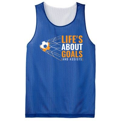 Soccer Gift For Boys 'Life's About Goals' Boys Soccer Gift Mesh Reversible Basketball Jersey Tank