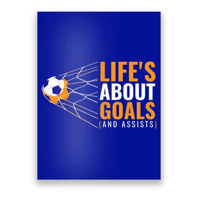 Soccer Gift For Boys 'Life's About Goals' Boys Soccer Gift Poster