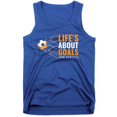 Soccer Gift For Boys 'Life's About Goals' Boys Soccer Gift Tank Top