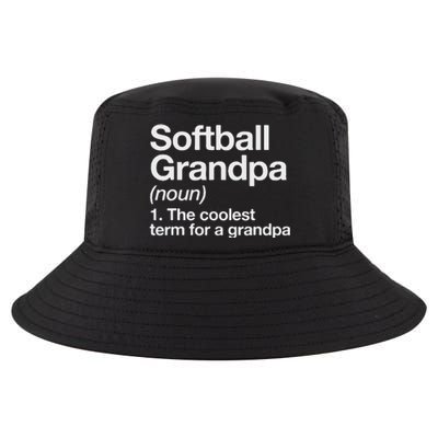 Softball Grandpa Funny Softball Grandpa Softball Lover Cool Comfort Performance Bucket Hat