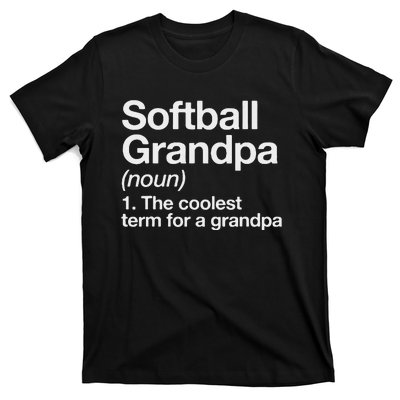 Softball Grandpa Funny Softball Grandpa Softball Lover T-Shirt