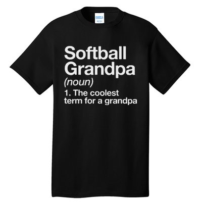 Softball Grandpa Funny Softball Grandpa Softball Lover Tall T-Shirt