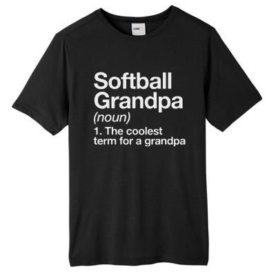 Softball Grandpa Funny Softball Grandpa Softball Lover Tall Fusion ChromaSoft Performance T-Shirt