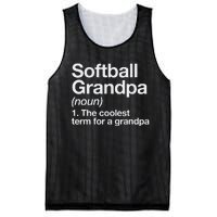 Softball Grandpa Funny Softball Grandpa Softball Lover Mesh Reversible Basketball Jersey Tank