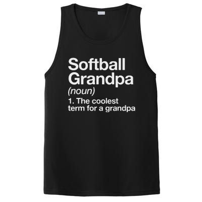 Softball Grandpa Funny Softball Grandpa Softball Lover PosiCharge Competitor Tank