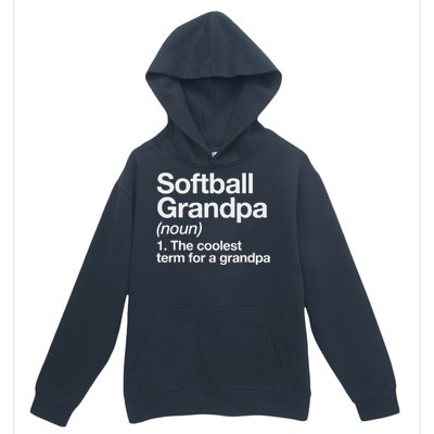 Softball Grandpa Funny Softball Grandpa Softball Lover Urban Pullover Hoodie