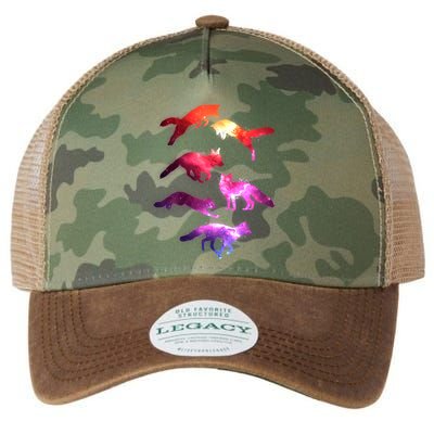 Space Galaxy Foxes Legacy Tie Dye Trucker Hat