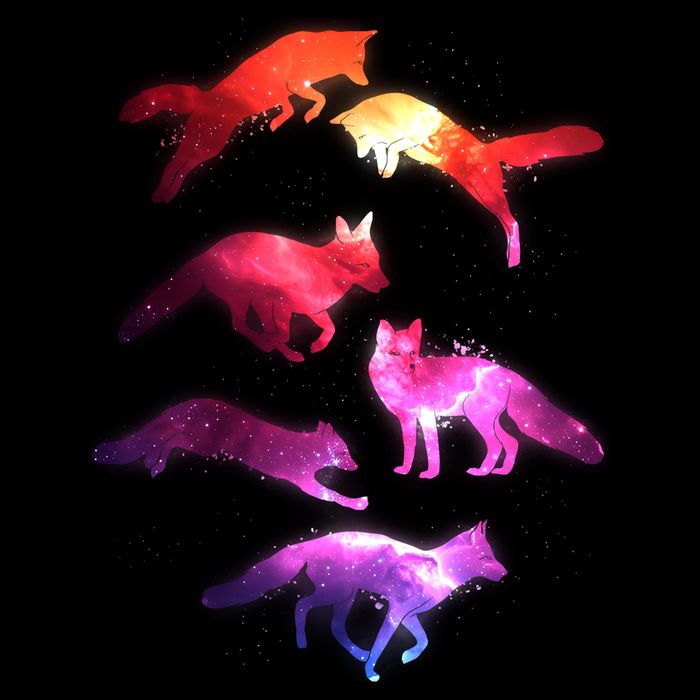 Space Galaxy Foxes Impact Tech Backpack